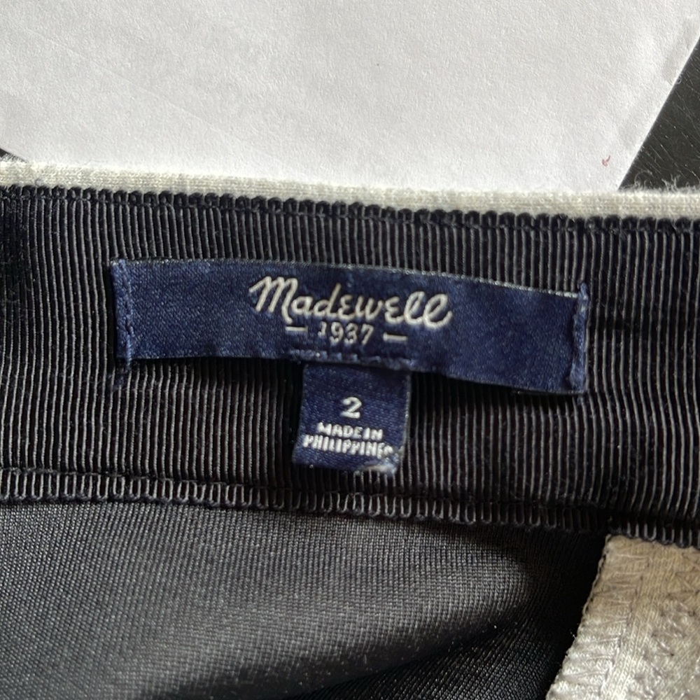 Madewell Mini Skirt in bonded jersey fabric size 2 - Picture 4 of 8